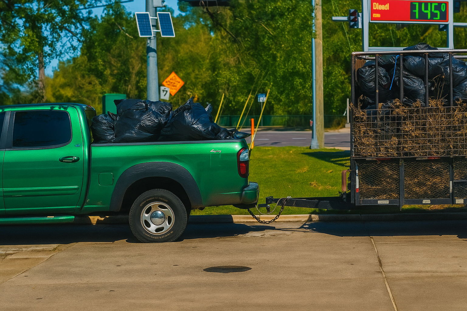 Junk removal truck